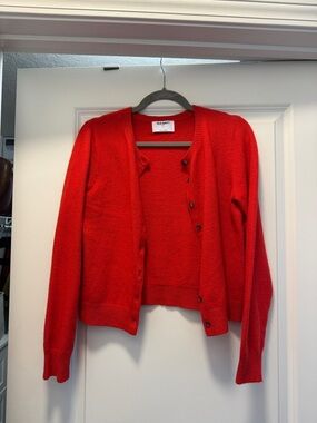 Old Navy Women's Bright Red Button-Up Cardigan